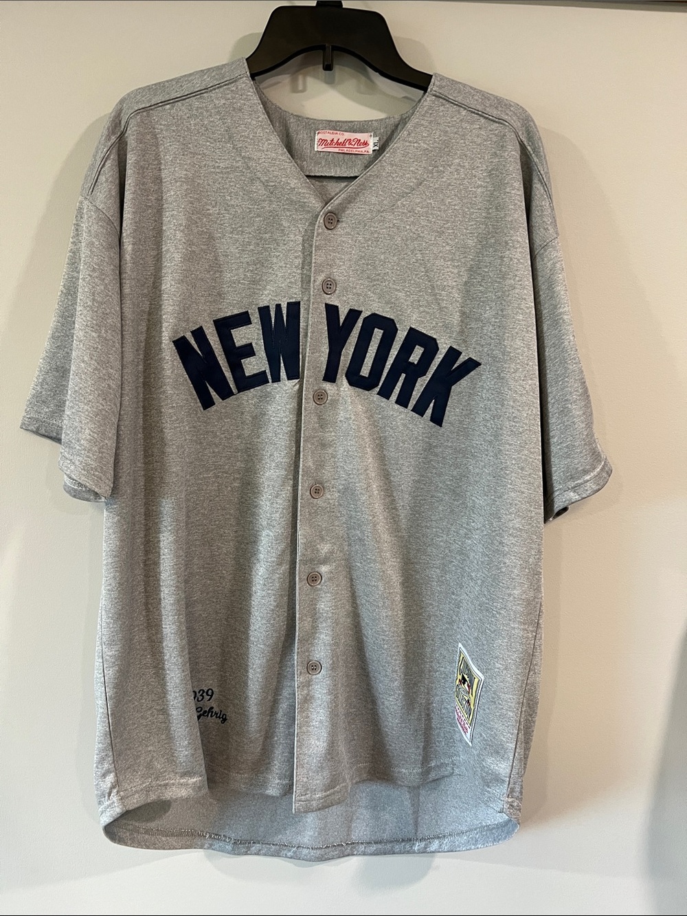 Mitchell and Ness - XL, New York Yankee baseball centennial jersey, 1939
